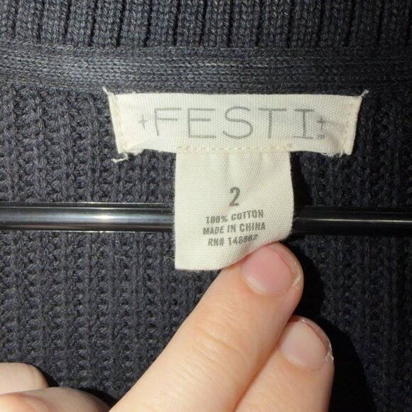 Torrid Festi Open Front Cardigan Size 2X 18/20 Black Slouchy Sweater - Picture 3 of 6